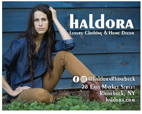 Haldora home of Chic Conscious Clothing, Shopping here is an exclusive experience. Home of The Orchard Shirt by Haldora.
Haldora Clothing & Home 845-876-6250  
28 E Market Street Rhinebeck, NY12572 or visit https://www.haldora.com/collections/the-orchard-shirt